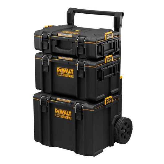 Trolley ToughSystem™ 2.0 com 3 Malas Empilháveis para Ferramentas DWST83402-1 DEWALT