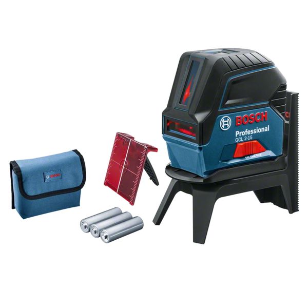Nível Laser combinado de 2 linhas vermelhas GCL 2-15 BOSCH
