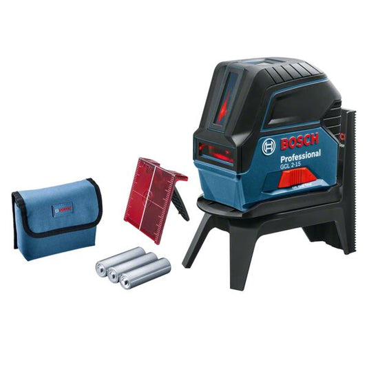 Nível Laser combinado de 2 linhas vermelhas GCL 2-15 BOSCH