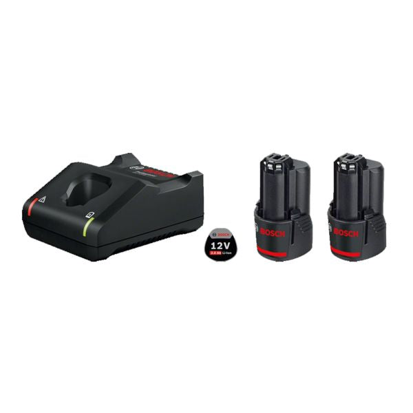 Conjunto 2 Baterias 12V 2.0Ah e Carregador BOSCH