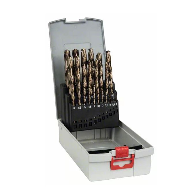 Conjunto de brocas para INOX HSS Cobalto BOSCH (25 brocas)